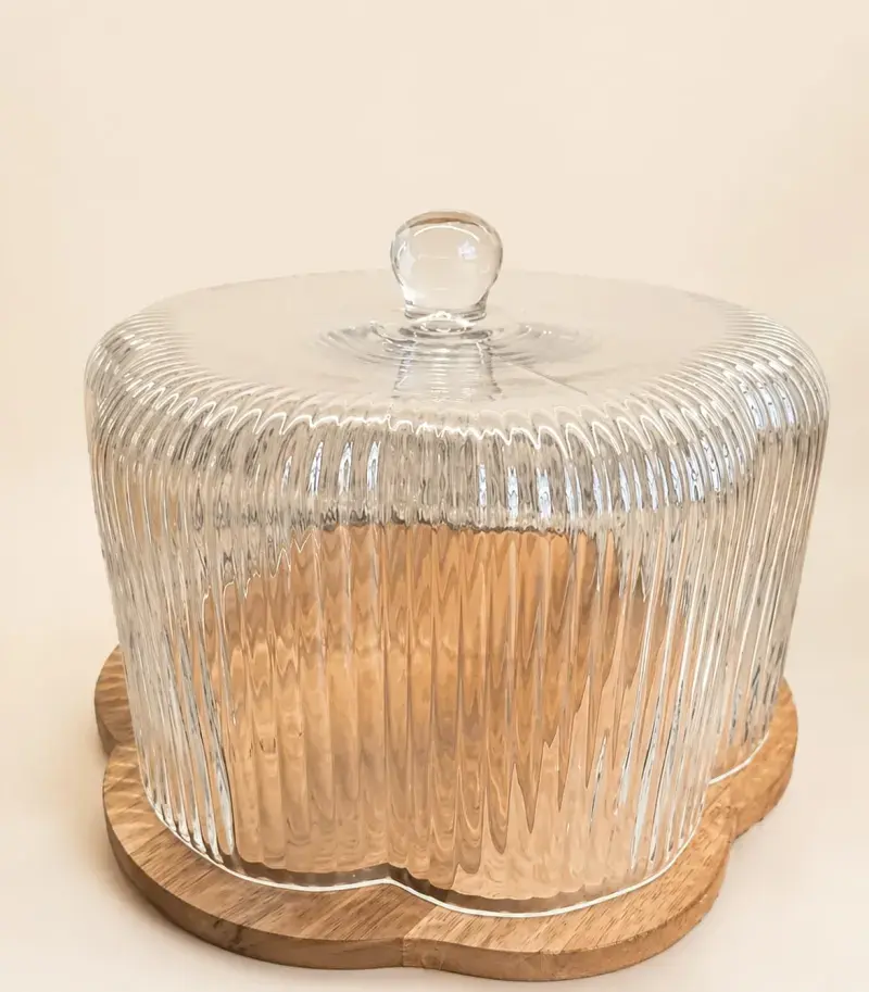 Tapa campana con base de madera